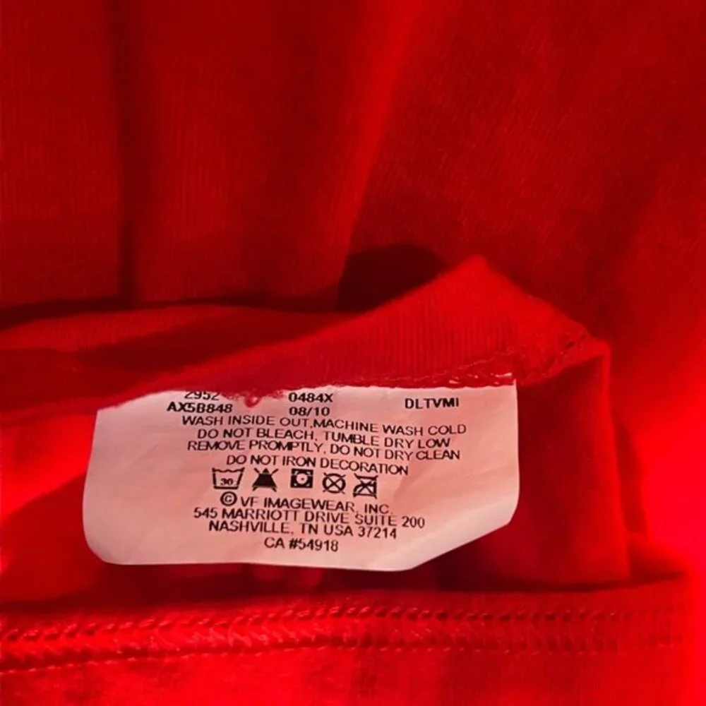 NFL Team Apparel‎ T Shirt Mens 2XL Red Kansas City Chiefs Short Sleeve Graphic - Picture 5 of 8